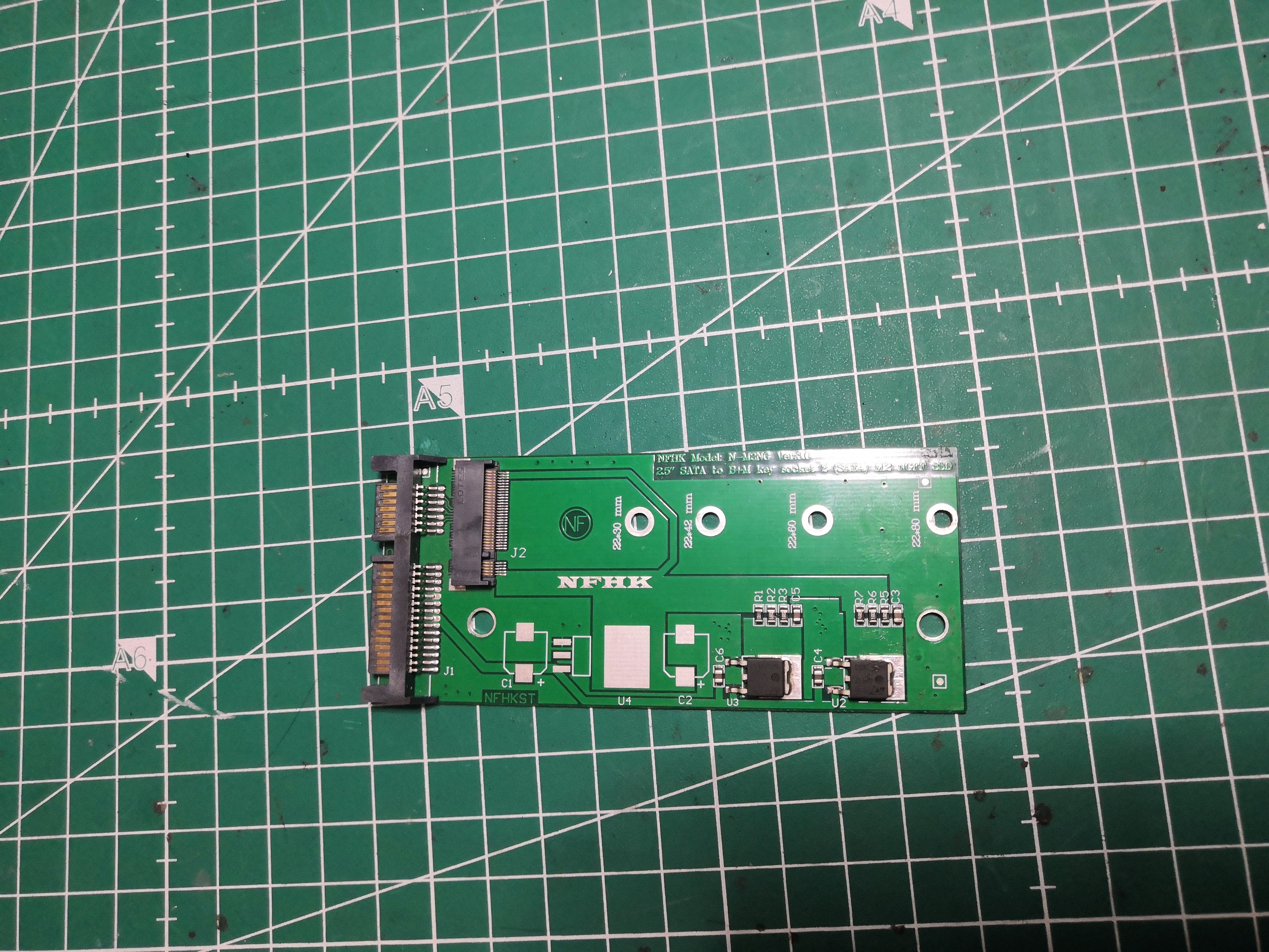 NFHK M.2 NGFF to SATA 2.5" adapter
