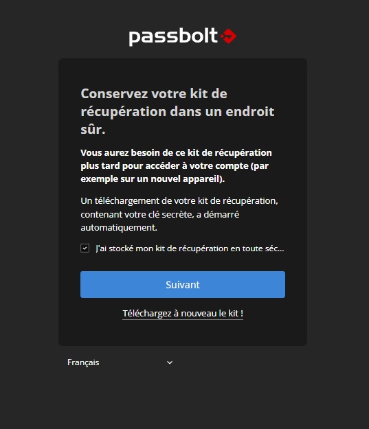 Passbolt - Recovery Kit