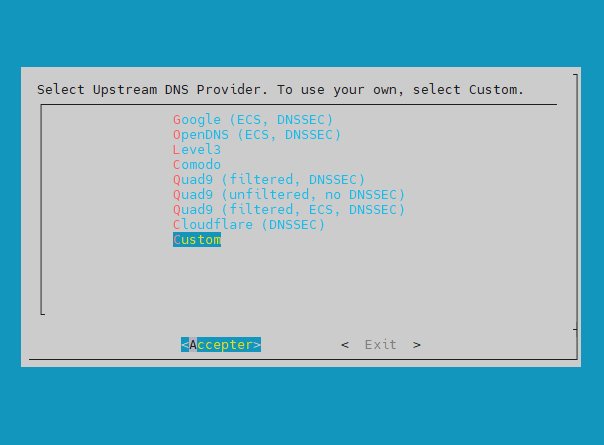 Custom upstream DNS configuration