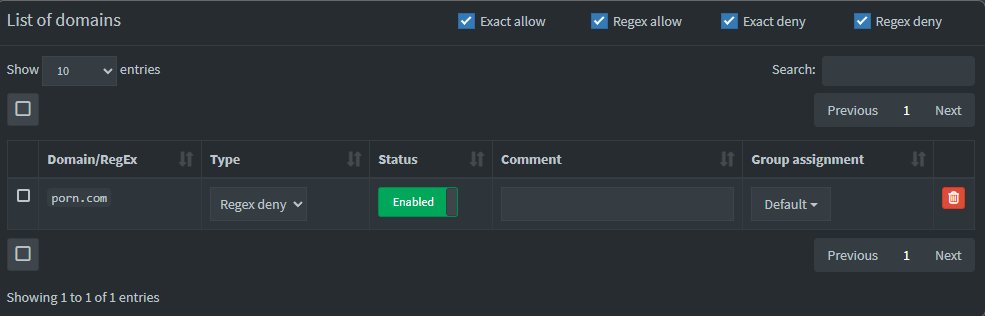 Manual blacklist with Regex deny