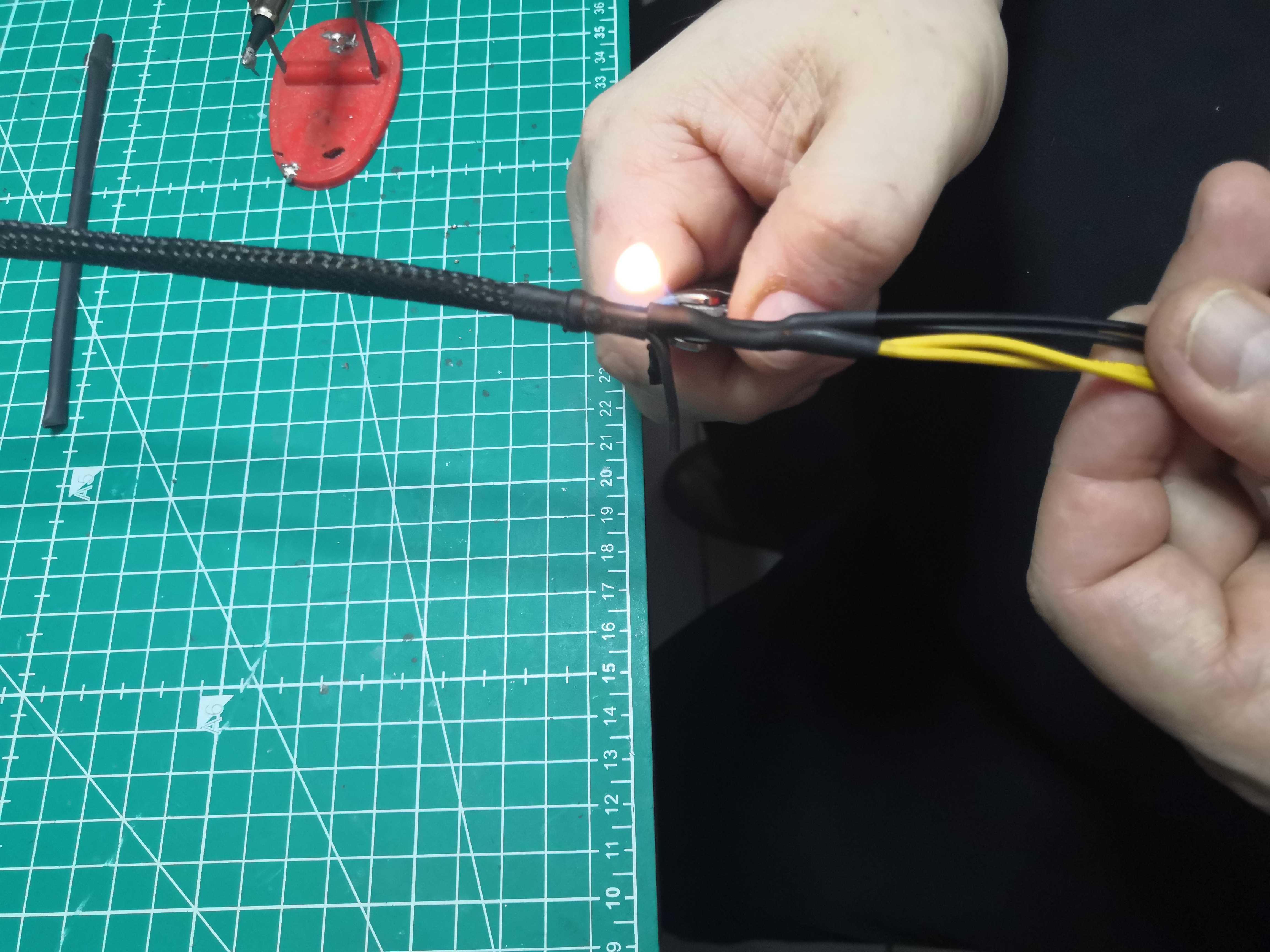 Shrinking with a lighter