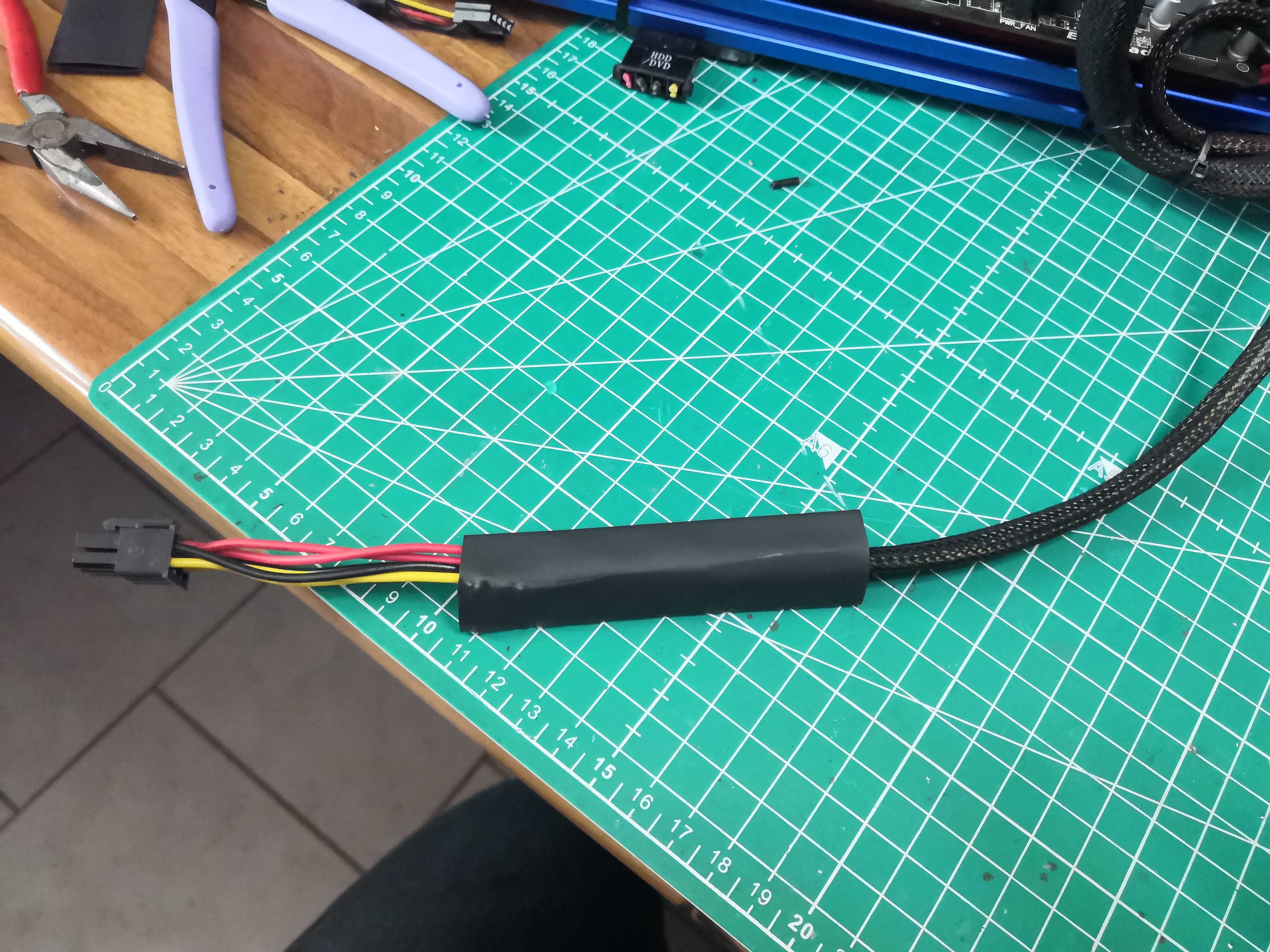 Overall heat-shrink tubing over the entire joint