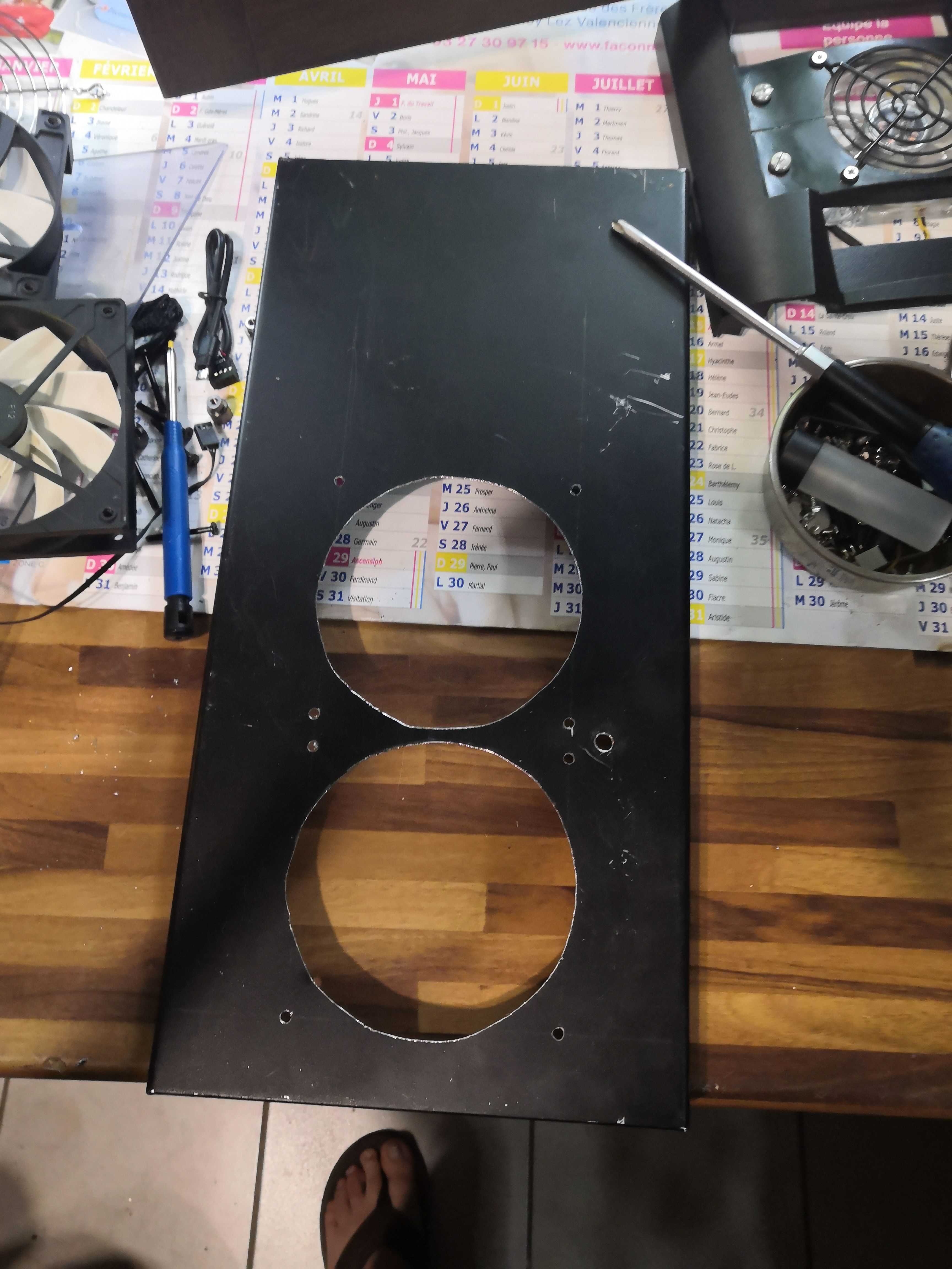 Result of the cut – not perfect, but perfectly functional